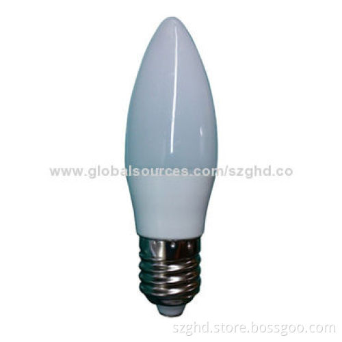Dimmable LED Candle Bulb, 3W, 2,700-6,500K Temperature Color